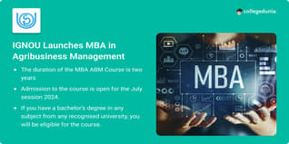 IGNOU Launches MBA in Agribusiness Management; Check Details Here